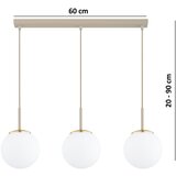 Brilagi Luster na sajli MILO 3xE27/60W/230V bež/zlatna | Eponuda.com
