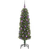 vidaXL Umestno božično drevo Zelena 150 cm PVC in Jeklo in Plastika | Shoptok.si