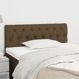 vidaXL Posteljno vzglavje temno rjav 100x7x78/88 cm blago Cene