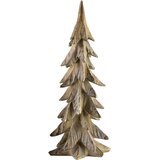 Mondex Božična figurica poliresin Santa Lila Božično drevo 16.5x15.5x44 rjava z zlatimi detajli 1 kos, (5000348756) Cene