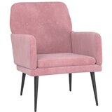 The Living Store Fotelj roza 62x79x79 cm žamet - Naslanjač, (21420523) | Shoptok.si