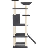  Penjalica za mačke sa stupovima za grebanje tamnosiva 166 cm | shoptok.hr