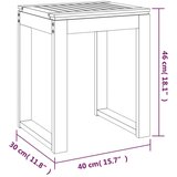  Kopalniški stolček 40x30x46 cm trdna orehovina, (21379525) | Shoptok.si