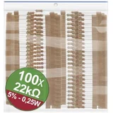 22P074 komplet ugljenoslojnih otpora 22 kΩ aksijalno ožičen 0.25 W 5 % 1 Set