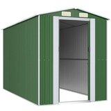 vidaXL Vrtno spremište zeleno 192 x 357 x 223 cm od pocinčanog čelika | shoptok.hr