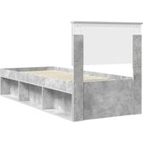  Okvir za krevet s uzglavljem Betonska siva 75 x 190 cm | shoptok.hr