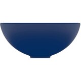  Luksuzni okrugli umivaonik mat tamnoplavi 32 5x14 cm keramički | shoptok.hr