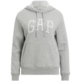 Gap Petite Sweater majica 'HERITAGE' siva / bijela