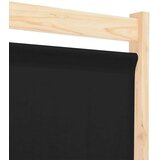 Sobna pregrada s 3 panela od tkanine 120 x 170 x 4 cm crna | shoptok.hr