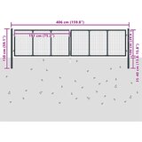  Vrtna vrata od mrežastog čelika 400x100 cm siva | shoptok.hr
