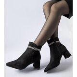 Gemre Black insulated heeled ankle boots Alba | Shoptok.si