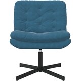  Stolac za opuštanje s rotacijom Plava 63 x 75 x 76 cm Baršun | shoptok.hr