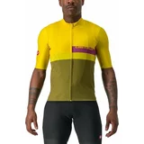 Castelli A Blocco Jersey Passion Fruit/Amethist/Green Apple/Avocado Green S