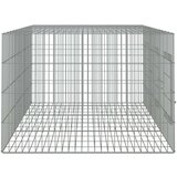 vidaXL 3-delna ograda za zajce 163x79x54 cm pocinkano železo | Shoptok.si