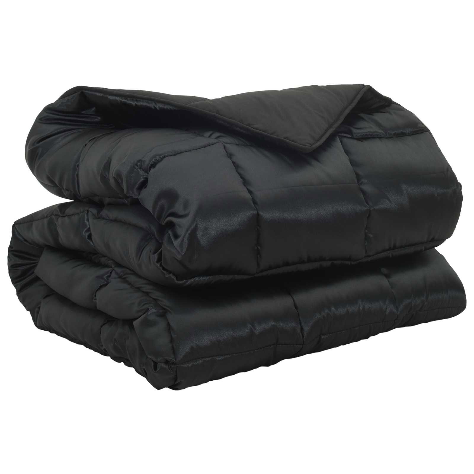 vidaXL Zimska posteljnina Črna 200 x 135 cm Satin in mikrovlakna, (5000147272) Cene
