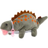 Plišana igračka/pernica Dinosaur 34 cm - sivo/narančasti | shoptok.hr