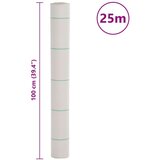 vidaXL Membrana proti plevelu bela 1x25 m PP | Shoptok.si