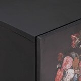 Ormarić s vratima 2 pcs Crna 40 x 33 x 46 cm Čvrsto drvo manga | shoptok.hr