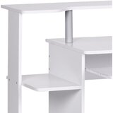 MID.YOU računalniška miza leseni material bela | Shoptok.si