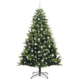 vidaXL Umjetno rasklopivo božićno drvce s 300 LED dioda Zelena 210 cm | shoptok.hr