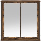  Kupaonski zidni ormarić s ogledalom dimljeni hrast 60x21x60 cm | shoptok.hr