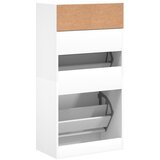 Ormarić za cipele bijeli 60 x 34 x 116 cm od konstruiranog drva | shoptok.hr