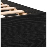 vidaXL Okvir kreveta s uzglavljem Crna 100 x 200 cm Konstruirano drvo | shoptok.hr