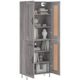  Visoka komoda siva sonome 69,5x34x180 cm od konstruiranog drva | shoptok.hr