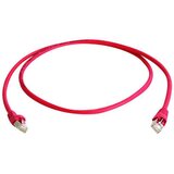 Telegärtner patch cord SFTP kabl kat. 7 duž. 1.0m FRNC - halogen free – crveni (P/N L00000A0083), baziran na Draka 600MHz kablu - fabrički napravljen i testiran | ePonuda.com