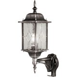 Elstead Lighting Elstead Wexford Zunanja svetilka s senzorjem gibanja, 1 luč, črno-srebrna, IP43, E27, (22099940) | Shoptok.si