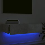 TV ormarić s LED svjetlima siva boja betona 60 x 35 x 15,5 cm | shoptok.hr