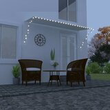 Maison Chic Zložljiva tenda - Senčniki z LED lučmi 350x150 cm krem, (22038300) | Shoptok.si