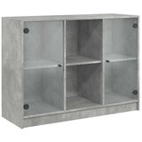 Maison Chic Komoda - Predalnik betonsko siva 102x37x75,5 cm inženirski les, (21722419) | Shoptok.si