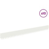  Ograda oko Travnjaka 10 pcs 103 x 10 cm Čelik Bijela | shoptok.hr