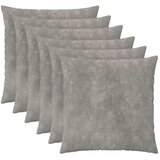  Presvlaka za jastuk 6 kom. HEERLEN Svjetlosiva 55 x 55 cm - Osnovni Svjetlosiva 6 | shoptok.hr