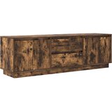 TV ormarić s LED svjetlima boja dimljenog hrasta 160,5x41x50 cm | shoptok.hr