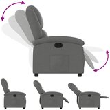  Naslonjač za noge tamnosive tkanine | shoptok.hr