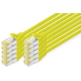 Digitus DK-1644-A-030-Y-10 RJ45 omrežni kabel\, Patch kabel CAT 6a S/FTP 3.00 m rumena 1 kos, (20519153) | Shoptok.si