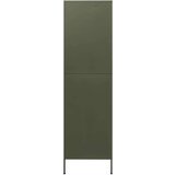  Garderobna omara olivno zelena 90x50x180 cm jeklo, (20704948) | Shoptok.si