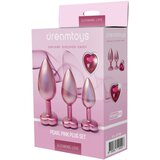 DREAMTOYS Gleaming Love - set analnih čepića sa srcima (ružičasti) | shoptok.hr