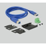 Delock Hub USB 3.0 4xA DIN 15kV ESD zaščita 63309 | Shoptok.si