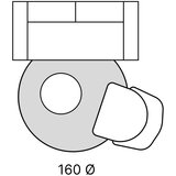 Hanse Home Obostrani/ručno rađen juten okrugao tepih u prirodnoj boji ø 160 cm Jutta Gold – | shoptok.hr