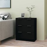Maison Chic Komoda - Predalnik črna 60x30x70 cm inženirski les, (21715515) | Shoptok.si