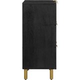  Komoda crna 60 x 33 x 75 cm konstruirano drvo | shoptok.hr