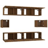  6-dijelni set TV ormarića boja smeđeg hrasta konstruirano drvo | shoptok.hr