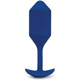 b-Vibe Vibracijski analni čep - Snug Plug 4 XL, moder Cene
