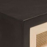  Konzolni stol crni 90 x 30 x 76 cm masivno drvo manga i željezo | shoptok.hr