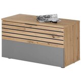 XORA garderobna klop siva, hrast artisan | Shoptok.si