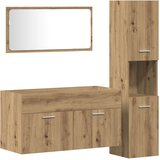  3-dijelni set kupaonskog namještaja käsityöläinen tammi | shoptok.hr