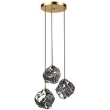  Visilica na sajli CRISTAL 3xE14/15W/230V mesing/dimljeno crno | Eponuda.com